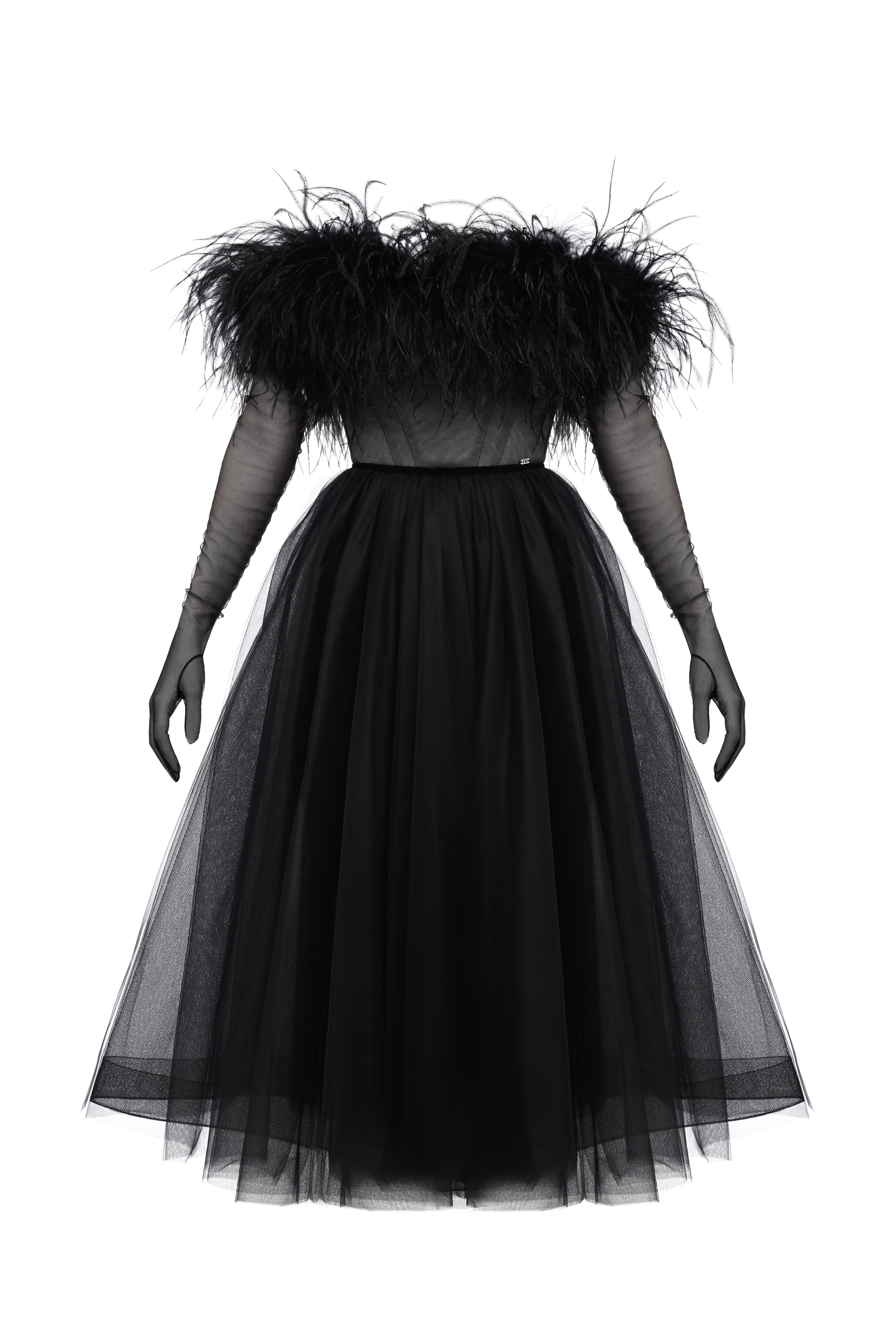 Сукня Dagmara Рукавиці Evita Black